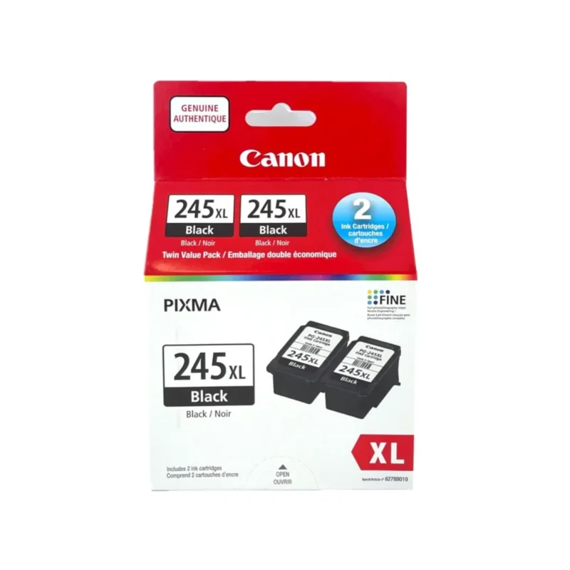 Canon PG-245XL HIGH Yield Twin Ink Cartridge Value Pack, Black, 2-Pack