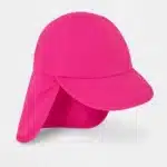Adorable pink Carter's Just One You baby girl swim hat with UPF 50+ sun protection, front brim & neck flap.
