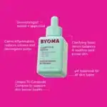 BYOMA BALANCE & CLARIFY Clarifying Serum, 30ml, blue bottle, for blemish-prone skin.