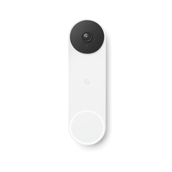 Google Nest Doorbell (Snow White) providing peace of mind with HD video and smart alerts.