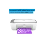 HP DeskJet 2855e All-in-One Inkjet Printer, white, wireless printing, scanning, copying.