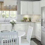 Hampton Bay Edson 30-inch Grey Shaker Kitchen Wall Cabinet, assembled, 2 adjustable shelves, soft close.