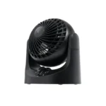 White IRIS USA WOOZOO desk fan, compact and adjustable, perfect for offices in Toronto, Oakville, and Mississauga.