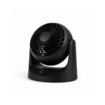 White IRIS USA WOOZOO desk fan, compact and adjustable, perfect for offices in Toronto, Oakville, and Mississauga.