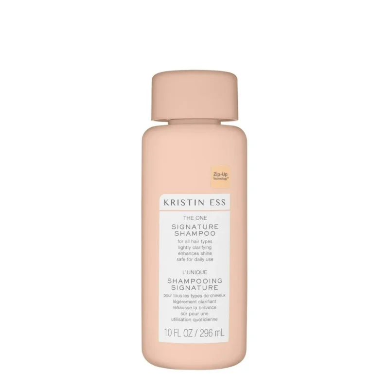 Kristin Ess The One Signature Shampoo, purple bottle, salon-quality hair care