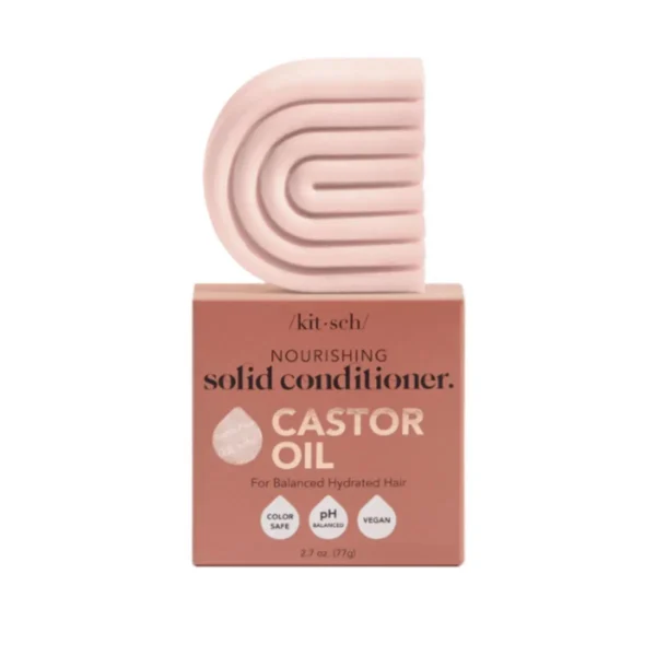 Kitsch Castor Oil Conditioner Bar, 77g, natural hair care, cruelty-free, Toronto, Ontario