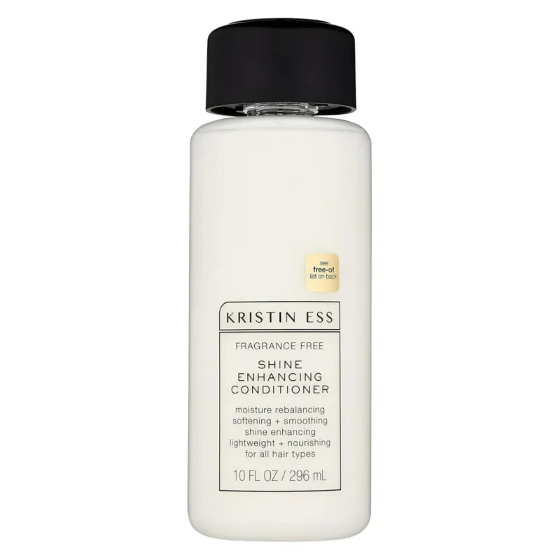 Kristin Ess Fragrance-Free Shine Enhancing Hair Conditioner, 10 fl oz, moisturizing, color-safe, vegan, sulfate-free.