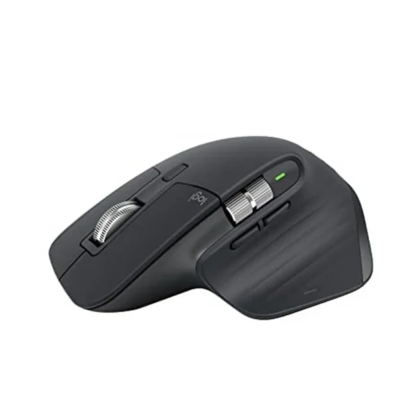Logitech MX Master 3S Wireless Mouse - Graphite color, ergonomic design, USB-C charging.