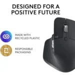 Logitech MX Master 3S Wireless Mouse - Graphite color, ergonomic design, USB-C charging.