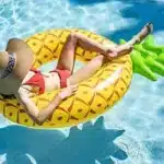 Luxy Float Large Inflatable Pineapple Pool Float for Adults - Yellow/Green