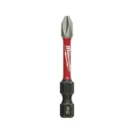 15-pack of Milwaukee 2" Shockwave Impact Duty PH2 Phillips bits. Black, durable, and built to last.