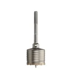 Milwaukee 4-inch x 11-3/8-inch SDS-MAX Core Bit, black and red, for concrete and masonry drilling.