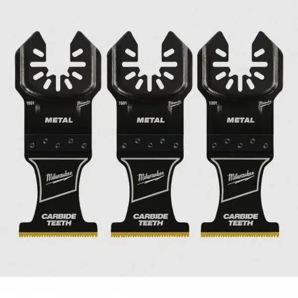 15-piece Milwaukee Bi-Metal Reciprocating Saw Blade Set. Red and silver blades with tough neck ribs for longer life.