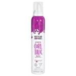 Not Your Mother's Curl Talk Curl Activating Mousse, 7 oz, white bottle, for defined, frizz-free curls.