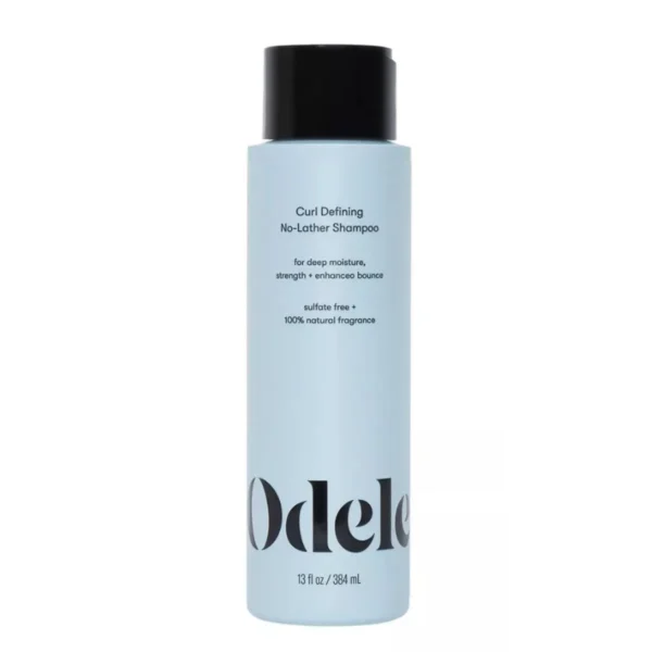 Odele Curl Defining No-Lather Shampoo, 13 fl oz, white bottle, for deep moisture and strength.