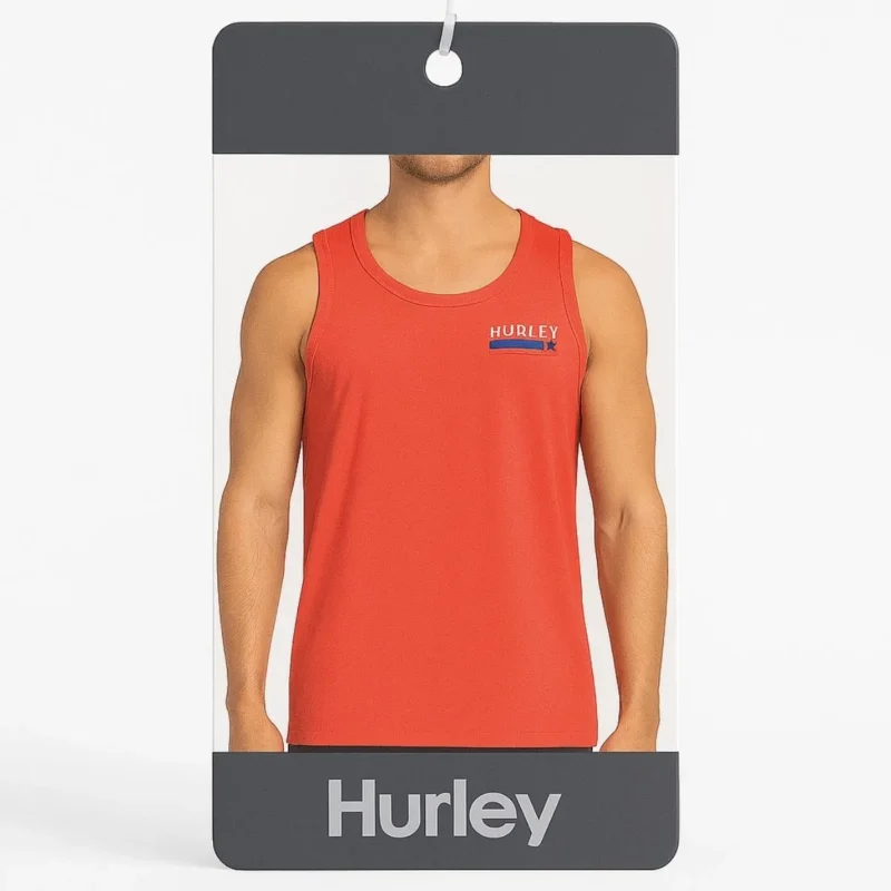 Two Hurley men's XXL cotton blend tank tops, perfect for summer or layering.