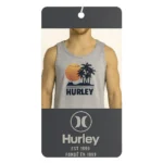 Two Hurley men's XXL cotton blend tank tops, perfect for summer or layering.