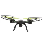 Xtreme Raptor Pro 6-Axis Drone in black, showcasing its HD camera and LED lights. Perfect for aerial photography and night flights.