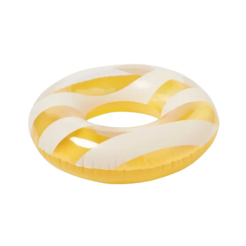 Sun Squad 31" inflatable yellow swim ring, perfect for summer fun in Toronto pools.
