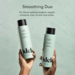 Odele Sulfate-Free Smoothing Shampoo & Conditioner Set, 2 x 13 fl oz, for all hair types. White bottles.