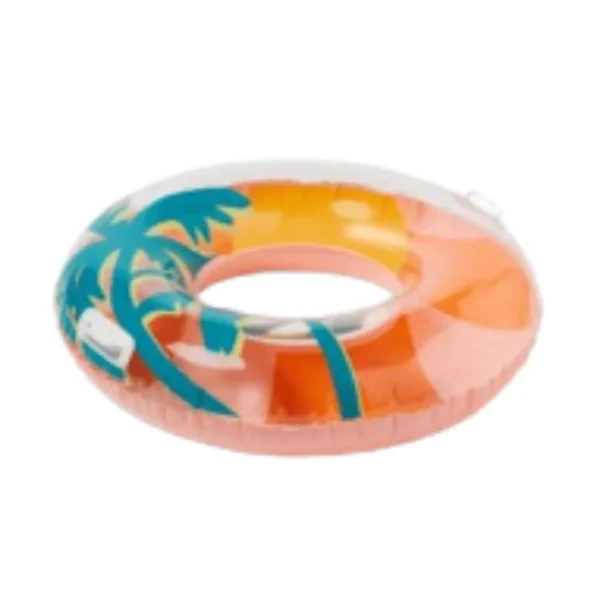 Sun Squad 36" Inflatable Retro Palm Tree Pool Float with Handles. Perfect for summer fun in Toronto!
