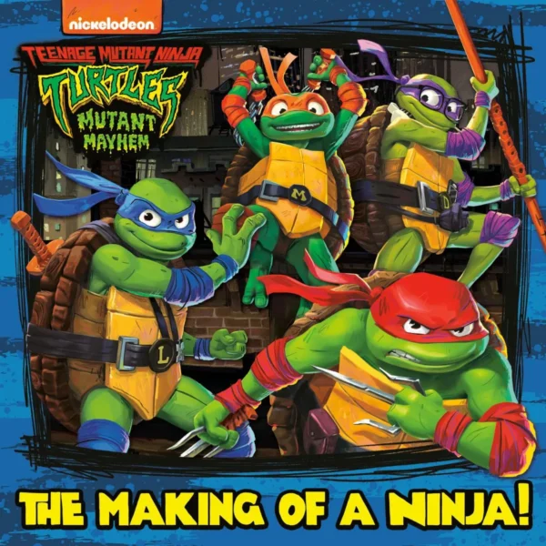 Teenage Mutant Ninja Turtles Mutant Mayhem Storybook. Full-color illustrations. Action-packed adventure!