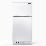 Unique Appliances 6 cu ft white propane refrigerator with adjustable shelves, perfect for cottages and off-grid living.