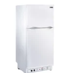 Unique Appliances 6 cu ft white propane refrigerator with adjustable shelves, perfect for cottages and off-grid living.