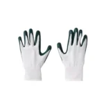 Pair of durable Room Essentials™ dipped garden gloves in white and green, white and gray, or white and blue.