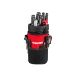 Husky 5-in. 10-Pocket Water-Resistant Utility Tool Bag with Drawstring Top