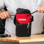 Husky 5-in. 10-Pocket Water-Resistant Utility Tool Bag with Drawstring Top