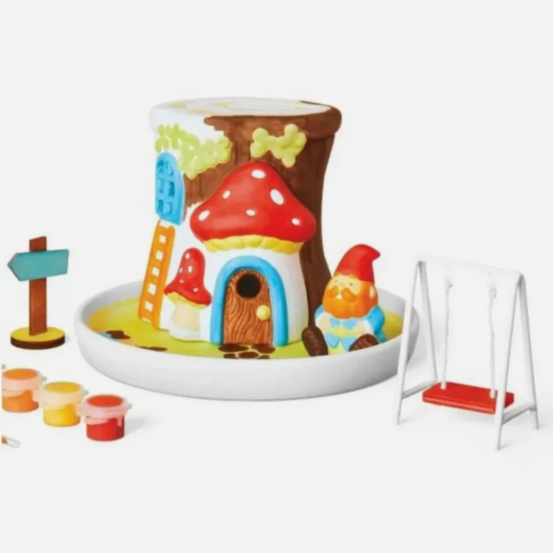 A colorful Paint-Your-Own Garden Gnome Kit, perfect for a fun family activity. Get yours today!