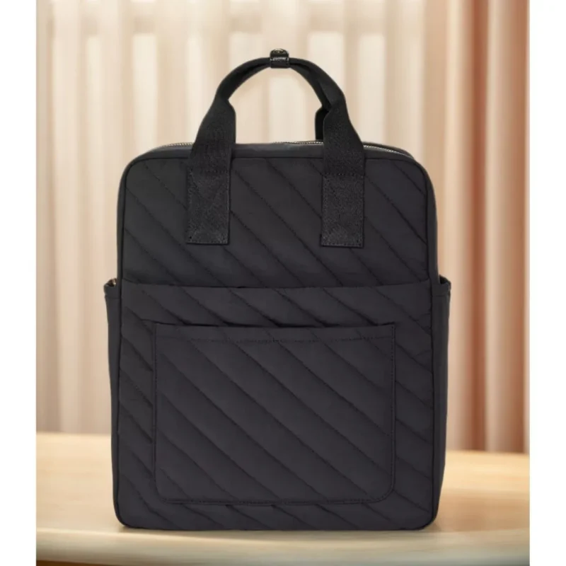 Cognac, Black & Cream Universal Thread convertible backpack; shoulder, crossbody & backpack styles.