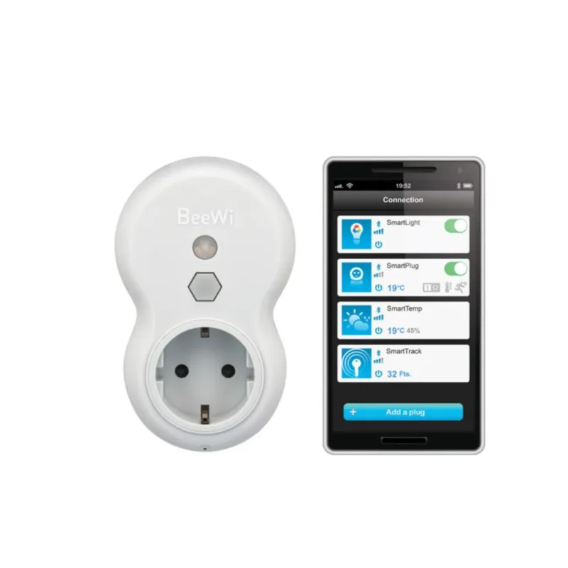 BeeWi Smart Plug - White - Control your home appliances remotely from your smartphone.
