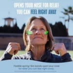 Breathe Right Clear Large nasal strips, 30 count, for snoring and congestion relief.