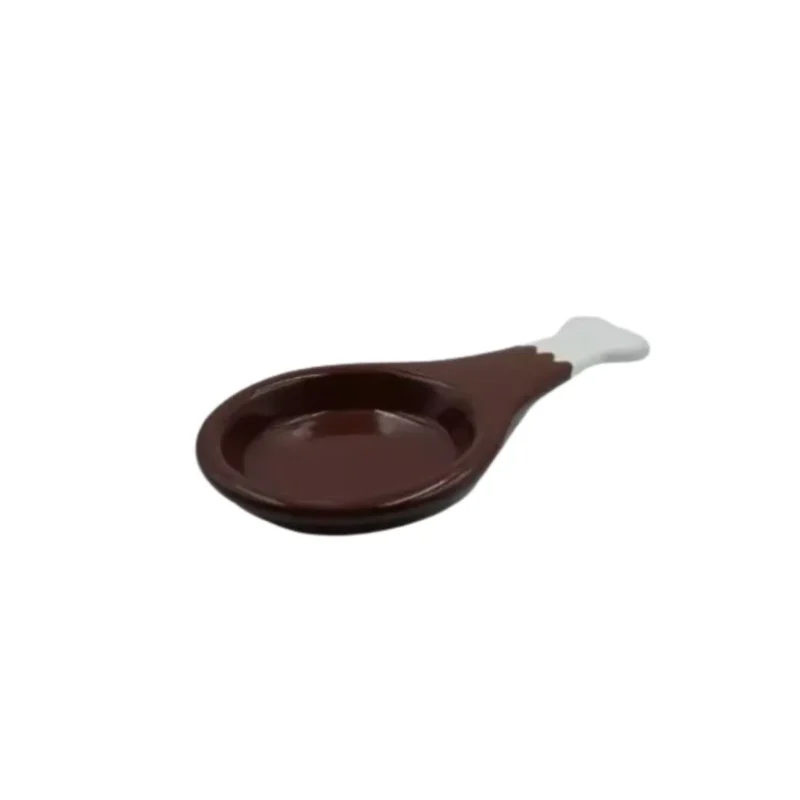 Adorable ceramic turkey leg spoon rest, perfect for your Thanksgiving dinner. Hand wash only.