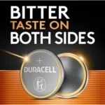 2-pack CR2016 3V lithium batteries with bitter coating; silver.