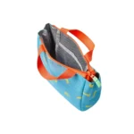 Adorable yellow banana-shaped kids' lunch bag, perfect for school or outings.