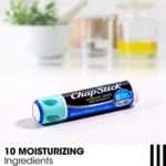 3-pack of ChapStick Cool Mint SPF 15 lip balm with aloe vera and vitamin E.