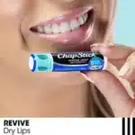 3-pack of ChapStick Cool Mint SPF 15 lip balm with aloe vera and vitamin E.