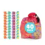 40 Multicolor Reusable Sponge Balls with Storage Bag - Eco-Friendly Water Balloon Alternative