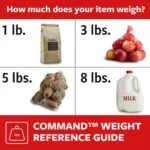 Command Large Universal Frame Hangers, 3 hangers with strips, damage-free wall hanging.