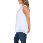 Stylish Cristina B women's sleeveless tank top, size XL, various colors. Perfect for layering or everyday wear.