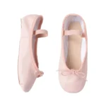 Pink Danskin kids' ballet slippers, size US9, perfect for dance class in Oakville, Mississauga, or Toronto.