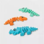 Three colorful dinosaur dive toys for kids, perfect for summer pool fun in Toronto, Oakville, and Mississauga.