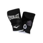 Everlast Core Boxing Kit: Black/Red 12oz gloves, hand wraps, 40lb heavy bag. Perfect for home boxing workouts.