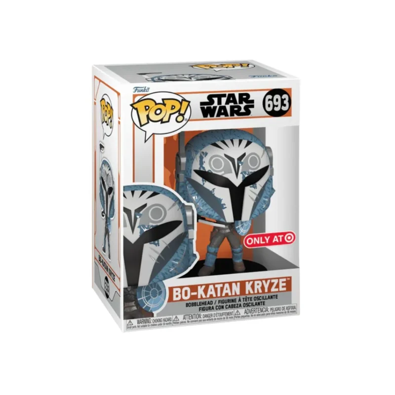 FUNKO POP! Star Wars Bo-Katan Kryze with shield, collectible figure.
