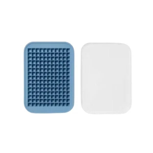 Blue Room Essentials silicone mini crushed ice cube tray with lid, makes 165 cubes.