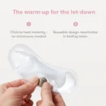 Frida Mom Instant Heat Reusable Breast Warmers in pink, providing soothing relief for nursing mothers.