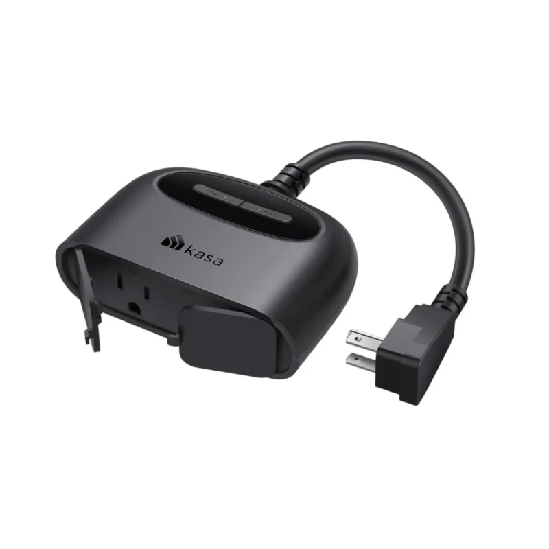 Kasa Smart Outdoor Plug EP40, weatherproof, 2 sockets, works with Alexa & Google Home.